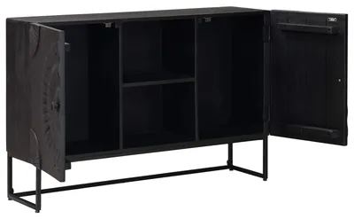 Zdjęcie produktu dla Komoda vidaXL, czarna, 105 x 30 x 68 cm
