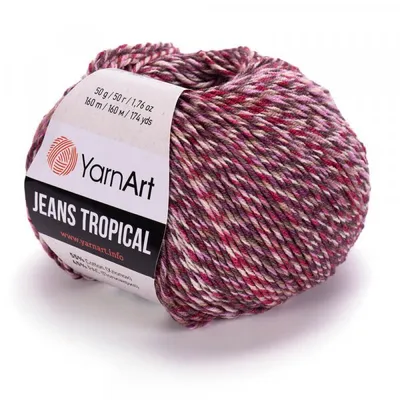 Produktbild von Yarn Art Jeans Tropical 619 Multi Strickgarn