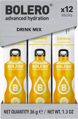 Produktbild von Bolero Sticks (12x3g) Banana - Intra- & Post-Workout - Intra-Workout