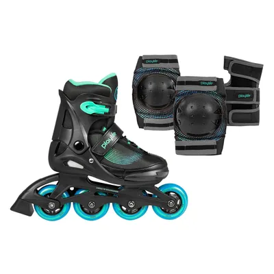Image de Ensemble de skate Playlife Joker Yellow Glow pour enfants (réglable)