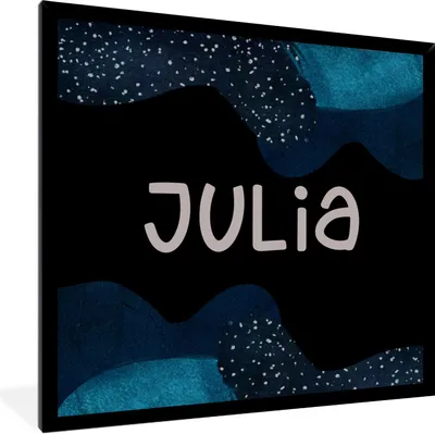 Produktbild von MuchoWow® Gerahmtes Poster Julia - Pastell - Mädchen 40x40 cm - Poster mit Schwarzem Bilderrahmen Wandposter Rahmen Foto Bilder - Mit Rahmen - Wanddekoration Schlafzimmer