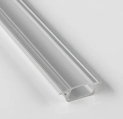 Produktbild von 25 Stück LED Profil-44 Einlassprofil 2000 x 22 mm mit klarer Abdeckung