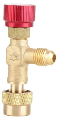 Sicherheitsventil 1/4"-5/16" Messing für Kältemittel-Befüllschlauch