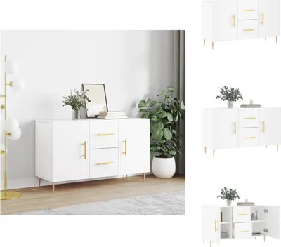 Image de vidaXL Sideboard Blanc 100x36x60 cm Bois composite - Sideboards