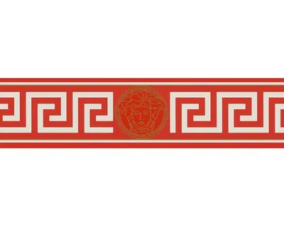 Zdjęcie produktu dla A.S. Création - Obrzeża filcowe - CZERWONY, BIAŁY, ZŁOTY 93522-1 - 13,3 cm x 5 m