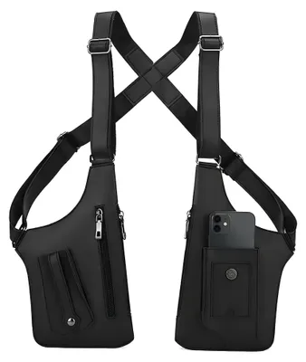 Produktbild von Diebstahlsichere Schulter-/Unterarmtasche für Herren - Leder mit mehreren Fächern