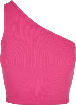 Immagine prodotto di Urban Classics Donna - Top asimmetrico cropped rosa - L