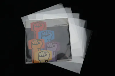 Produktbild von Premium Single Schutzhüllen hoch transparent 185x185 mm Vinyl 7 Zoll Sleeve 1000 Stück