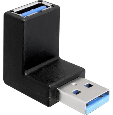 Produktbild von Delock - USB-Adapter - USB Typ A (M) zu USB Typ A (W) - USB 3.0 - Schwarz