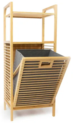 Produktbild von osoltus Badregal Wäschekorb Natur Wäschesammler Wäschebox EDGE