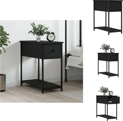 Produktbild von vidaXL Nachttisch Schwarz 30x60x60 cm Holzwerkstoff -  Nachttische