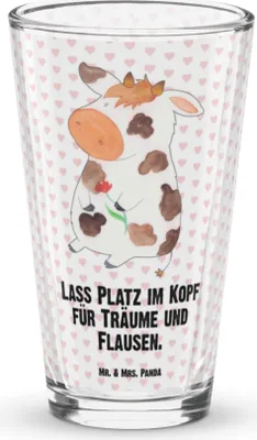 Produktbild von Mr. & Mrs. Panda Tumbler Kuh - Transparent - Geschenk, Spruch, Hof, Cocktailglas, eistee glas, Longdrinkglas, Landwirtin, Wasserglas, Milch, Motivtion, Kühe