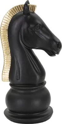 Produktbild von Mauro Ferretti Skulptur Horse schwarz-gold 10,5x8,5x19 cm