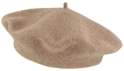 Kopka klassische Baskenmütze aus 100% Schurwolle in beige