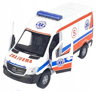Produktbild von Welly Mercedes-Benz Sprinter Rettungswagen Modellauto 1:34-39