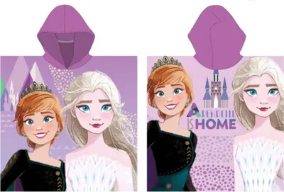 Produktbild von Disney Eiskönigin Arendelle Strandtuch-Poncho 55x110 cm (Schnelltrocknend)