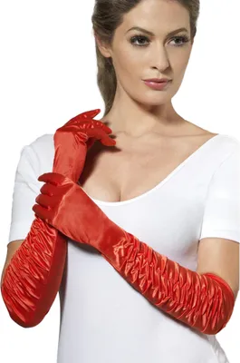 Immagine prodotto di Smiffys - Guanti da donna "Temptress" SM707 (Taglia unica) (Rosso)