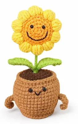 Gehäkelte Sonnenblume, positives Spielzeug, 1 Stück, Geburtstagsgeschenk