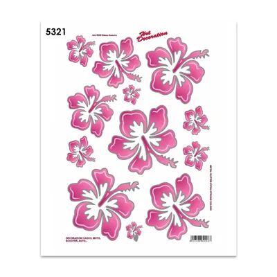 Immagine prodotto di Adesivo Hibisco Fuxia 35 x 25 cm