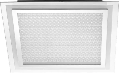 Produktbild von LED Deckenleuchte, Glas Acrylfolie, chrom, 3150lm L 44,5 cm