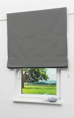 Zdjęcie produktu dla Lysel Outlet – roletka plisowana, szara, zaciemniająca, z napędem łańcuszkowym, wymiary: (szer. x wys.) 100 cm × 170 cm
