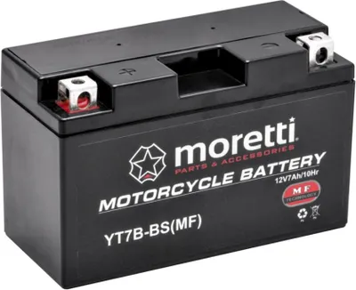 Zdjęcie produktu dla Akumulator Agm (Gel) Mt7B-Bs 12V 6.5Ah Moretti