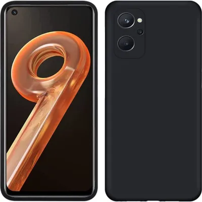 Produktbild von OPPO Realme 9i Hülle, Flüssig Silikon Weich Gummi Schutzhülle für OPPO Realme 9i Black