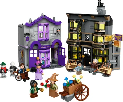 Obrázok produktu pre LEGO Harry Potter Ollivanderov obchod a Obchod madam Malkinovej, Stavebnica, 8 rok / roky, Plast, 744 kusov, 1,08 kg