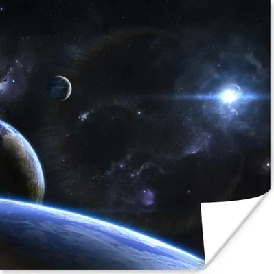 Produktbild von MuchoWow® Poster Sternplaneten 100x100 cm - Babyzimmer