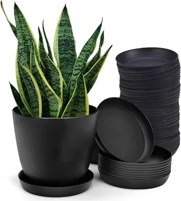 Zdjęcie produktu dla Duża Okrągła Podkładka pod Doniczkę, Plastikowe Podkładki na Rośliny, Wodoodporne, 11,5 cm, Do Wnętrz i Na