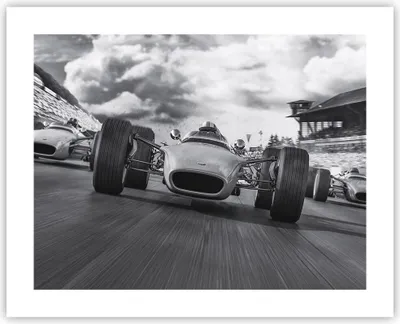 Produktbild von Poster - Poster ohne Rahmen - Formel 1 Schwarz und Weiß - 50x40 cm - Wand Bild - Wanddeko - Wandbilder - Kunstposter - Wandposter - Bilder - Kunstdruck - Wanddekoration - Wandbild - P2XAA50x40-4127