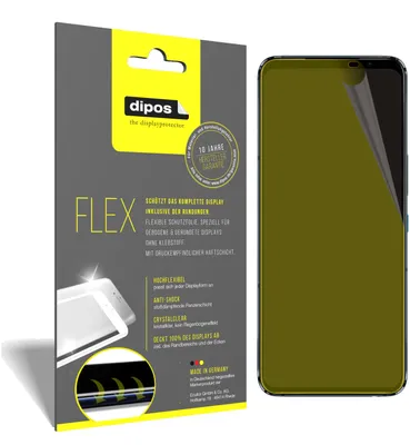Produktbild von 3x Schutzfolie für Asus ROG Phone 5 Pro Folie, 100% Displayabdeckung, dipos Flex