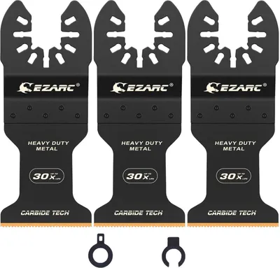 Image de Lames de scie multi-outils Carbure de tungstène 3 pces pour le travail du métal