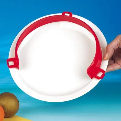 Produktbild von Tellerranderhöhung aus Kunststoff, Rot, Durchmesser 200-300 mm