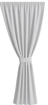 Produktbild von Gartenvorhang 1 Stück 155x220cm, Garten Vorhang Grau, wasserdichter Außenvorhang, Terrasse Vorhang, Außenvorhang, Balkon Vorhang
