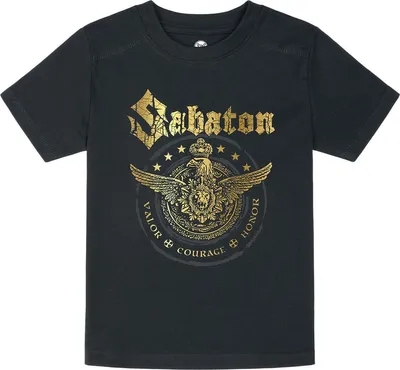 Produktbild von Sabaton T-Shirt Uni Metal Kids - Wings Of Glory schwarz 140
