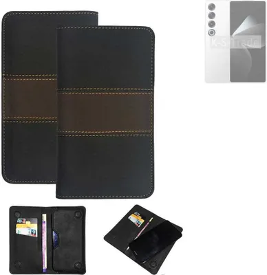 Produktbild von K-S-Trade Hülle Handyhülle kompatibel mit Meizu 21 Pro Schutzhülle Walletcase Bookstyle Tasche Schutz Case Handytasche Wallet Cover Kunstleder