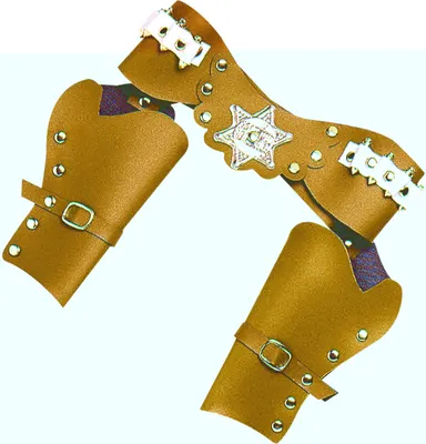 Produktbild von Pistolen-Holster Wilder Westen Kostüm-Accessoire braun