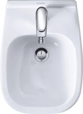 Produktbild von Duravit Wand-Bidet D-Code Compact 35x48cm, m Hahnl., ÜL, Hahnloch, weiß