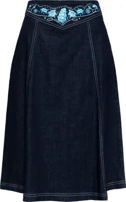 Produktbild von Queen Kerosin Denim Tellerrock - Blue Swing L