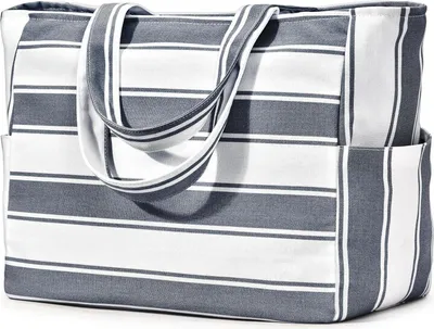 Produktbild von XXL Strandtasche Damen Tote Bag wasserdicht 40L Familien Reisetasche Groß Geschenk für Frauen mit Reißverschluss Sport Umhängetasche
