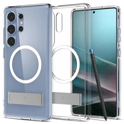 Obrázok produktu pre Spigen Ultra Hybrid S (MagFit), Ochranný obal, Samsung, Galaxy S25 Ultra, 17,5 cm (6.9"), Priehľadná, Biela