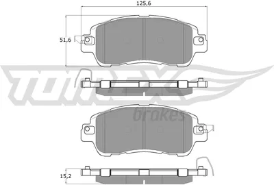 Produktbild von TOMEX brakes Bremsbeläge Satz Vorne Bremsklötze für MAZDA 2 Schrägheck (DL, DJ) TX 18-26