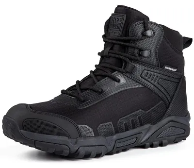 Produktbild von FREE SOLDIER Herren-Mid High-Schnürer Wasserdicht Boots, bequeme leichte Wanders
