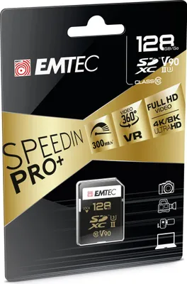 Produktbild von Emtec SpeedIN Pro 128 Go SDXC UHS-II Classe 10