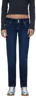 Productafbeelding van LTB Jeans Molly 200 damesjeans in blauw, model low rise, gemaakt van een katoenmix