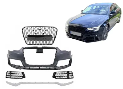 Produktbild von Stoßstange für Audi A5 8T Facelift 2012–2016 Wabengrill RS-Design Kühlergrill.
