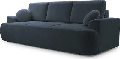 Produktbild von Selsey Barletto – 3-Sitzer-Sofa mit Schlaffunktion und Stauraum, Bouclé, Dunkelgrau