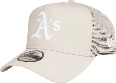 Produktbild von New Era 9Forty Snapback Trucker Cap Oakland Athletics stone