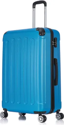 Produktbild von Flexot Reisekoffer, Hartschale, Brilliant-Blau, XL, Doppeltragegriff, Zahlenschloss, F-2045, für Vielflieger
